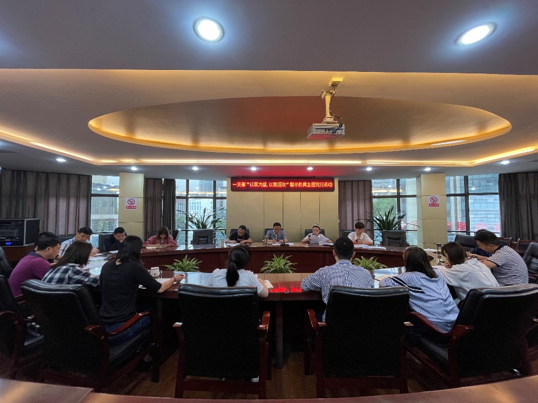 公司一支部召開“以案為鑒，以案促改” 警示教育主題黨日活動