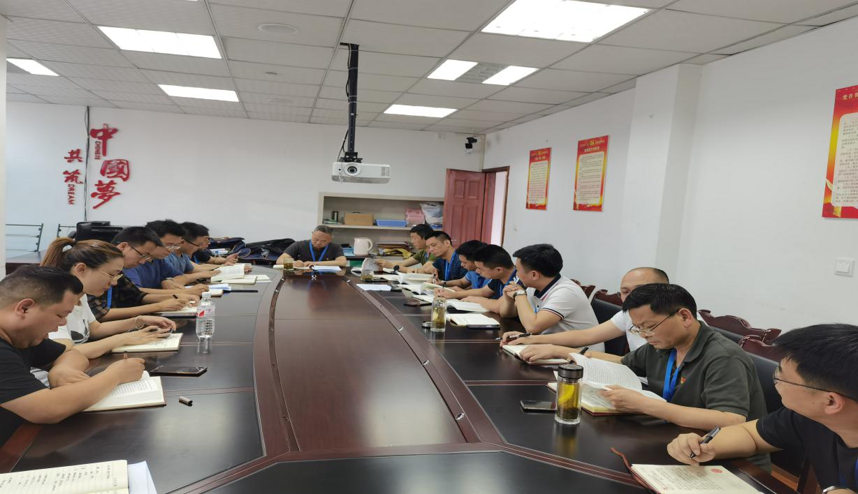 集團公司黨委委員、副總經(jīng)理劉林為二支部上專題黨課